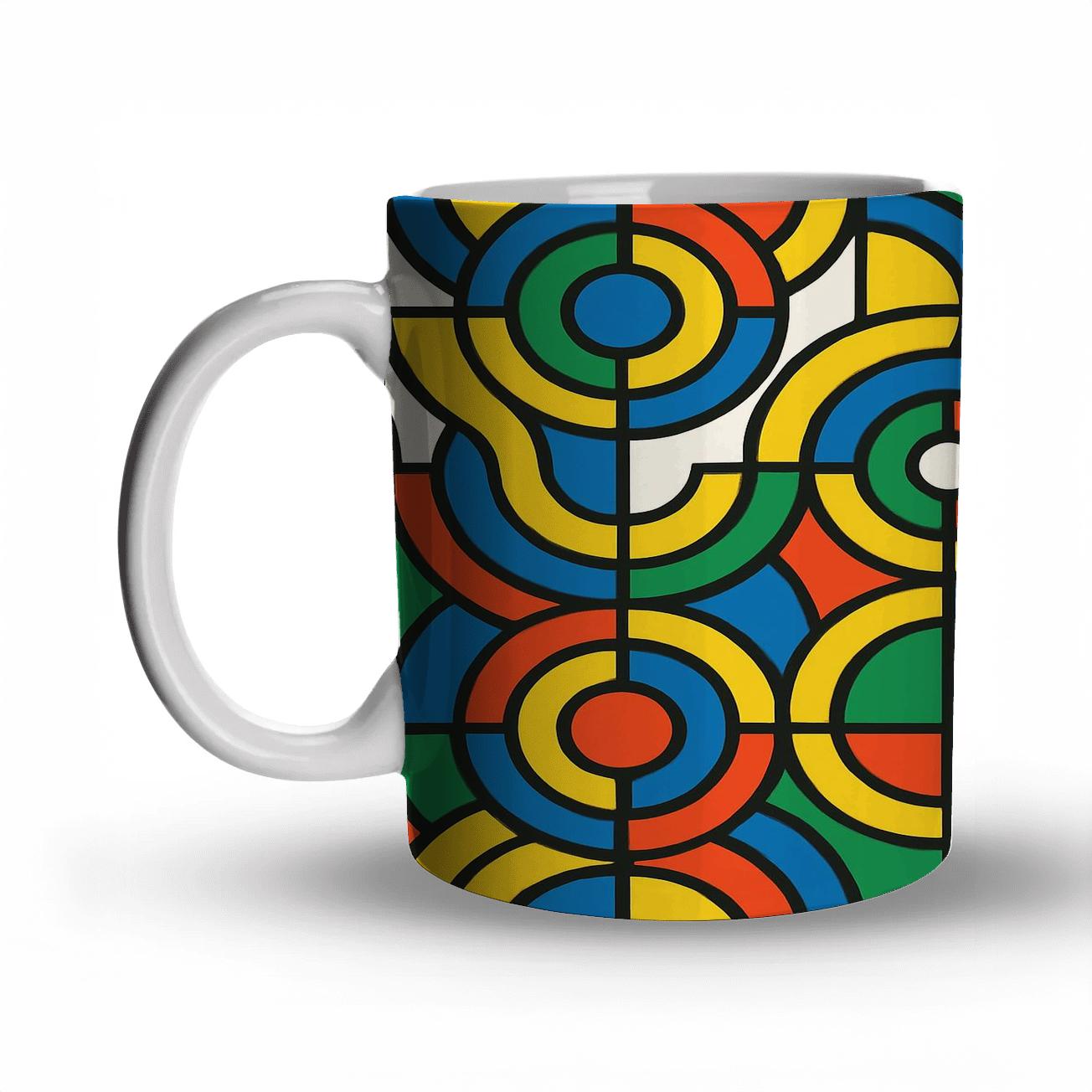 Orphic Solar Chromatics Line Weave novelty coffee mugs