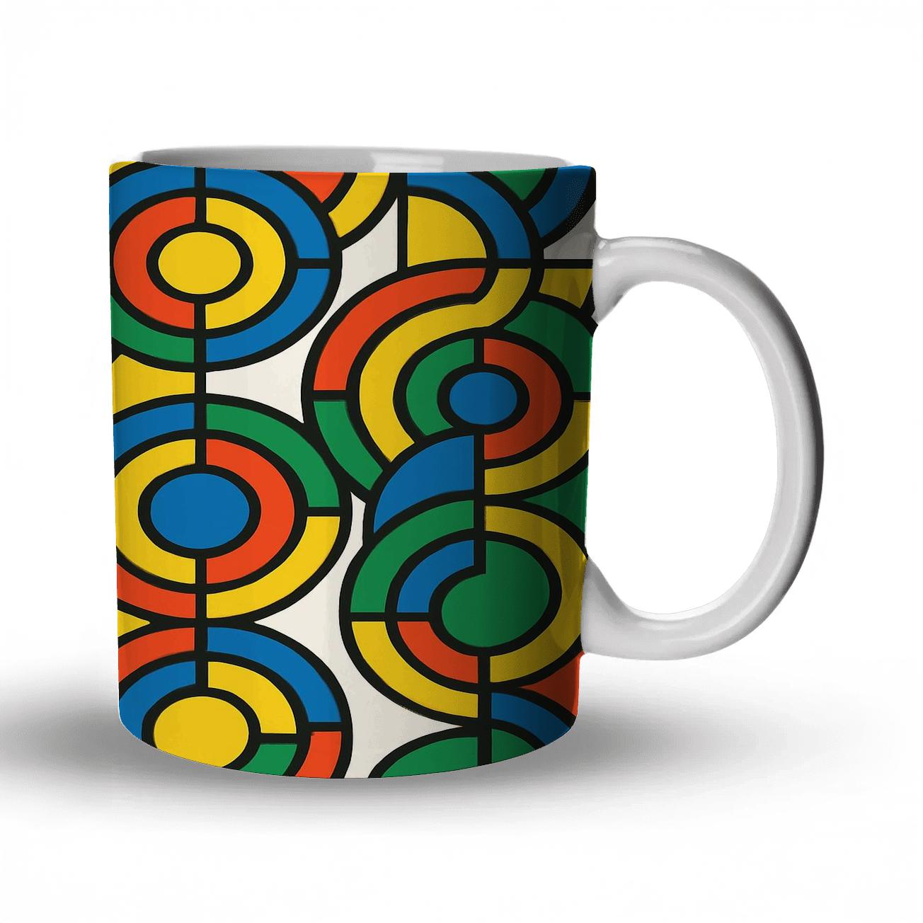 Orphic Solar Chromatics Line Weave novelty coffee mugs