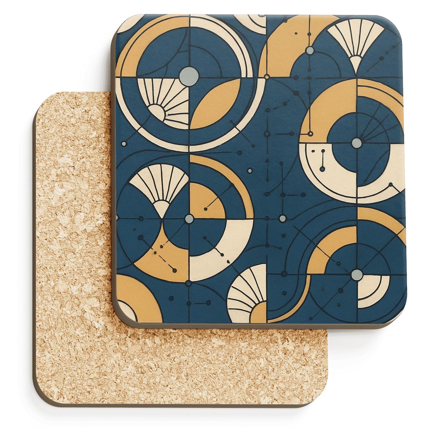 Bauhaus Deco Orbit Lattice stone coaster collections