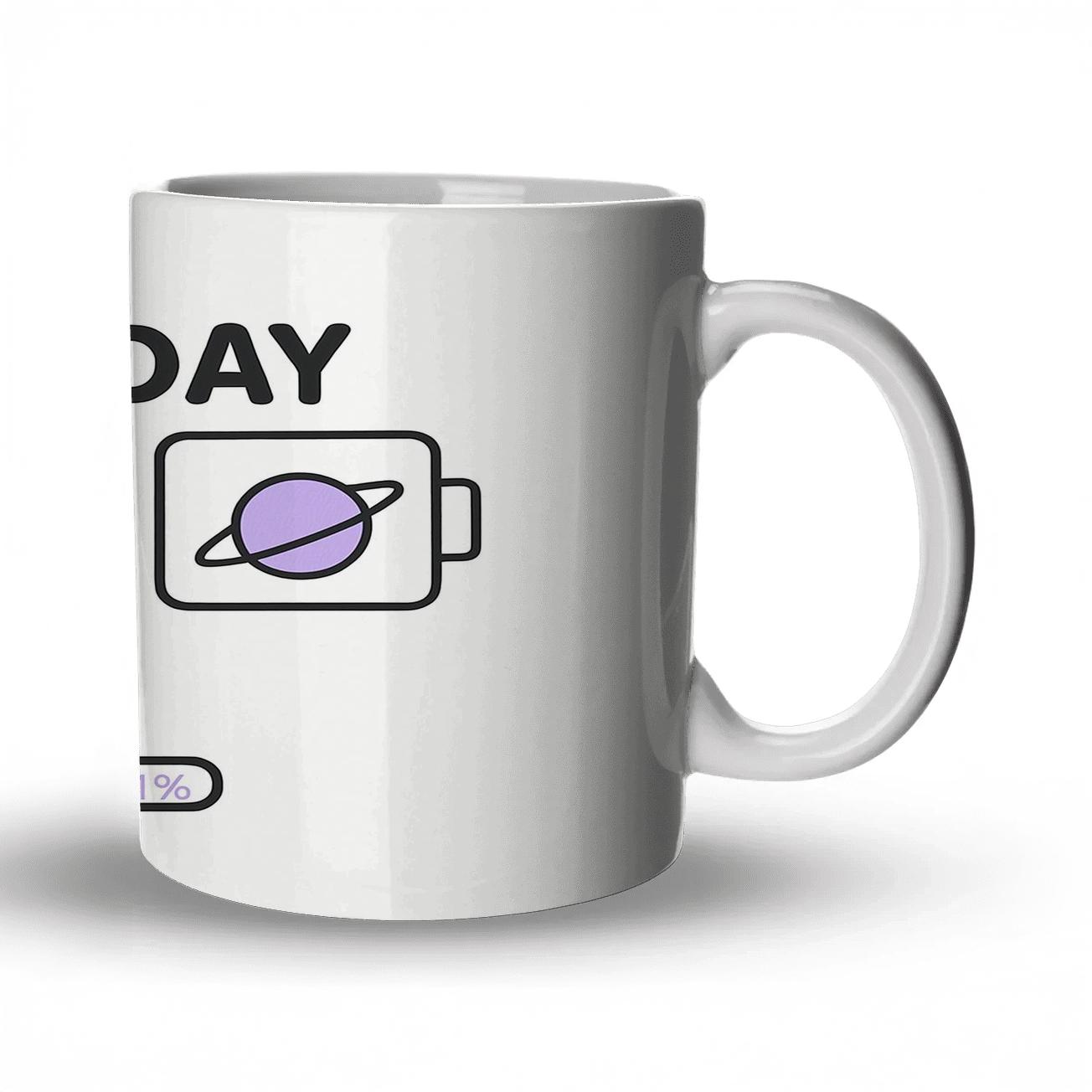 Not Today Social Battery Empty Orbit travel mugs with handles