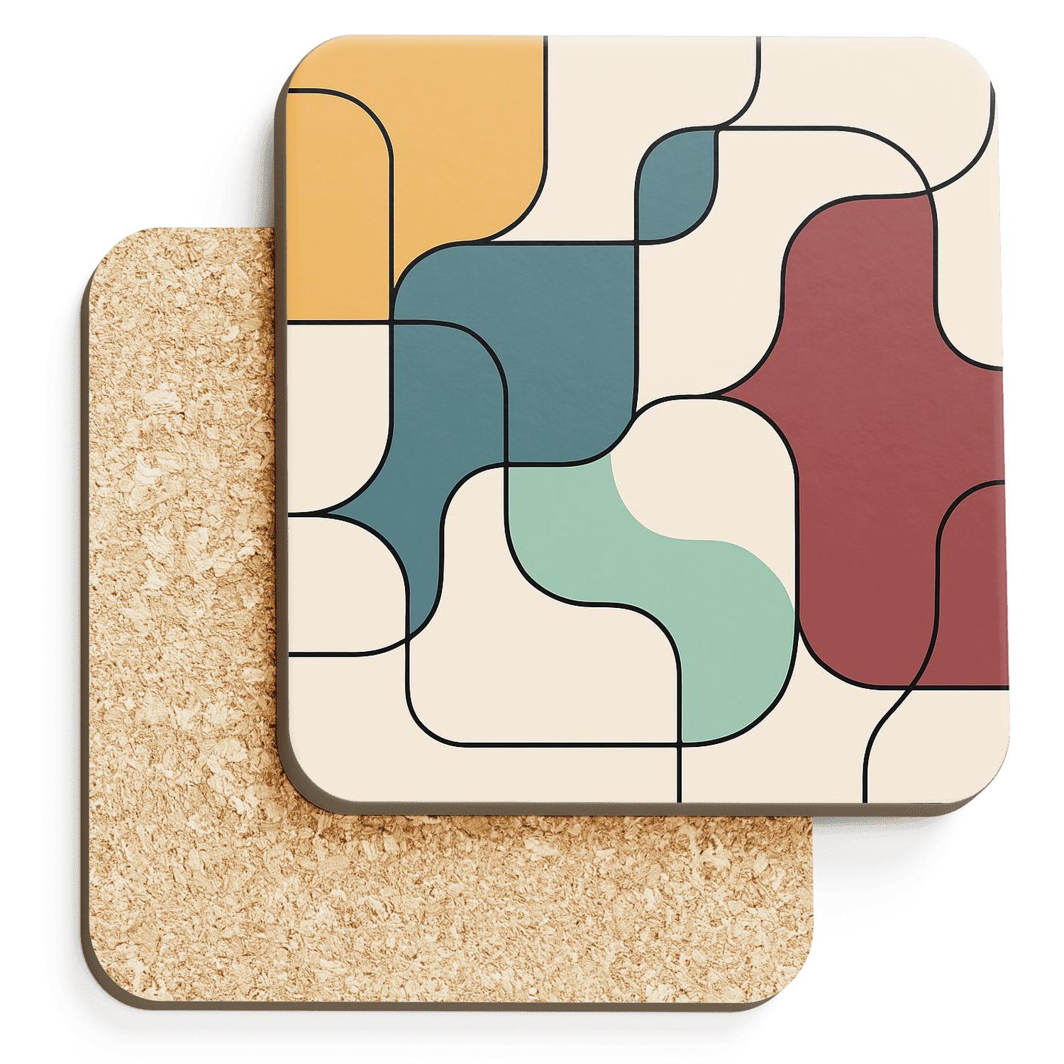 Tectonic Geometry Flow stone coaster collections