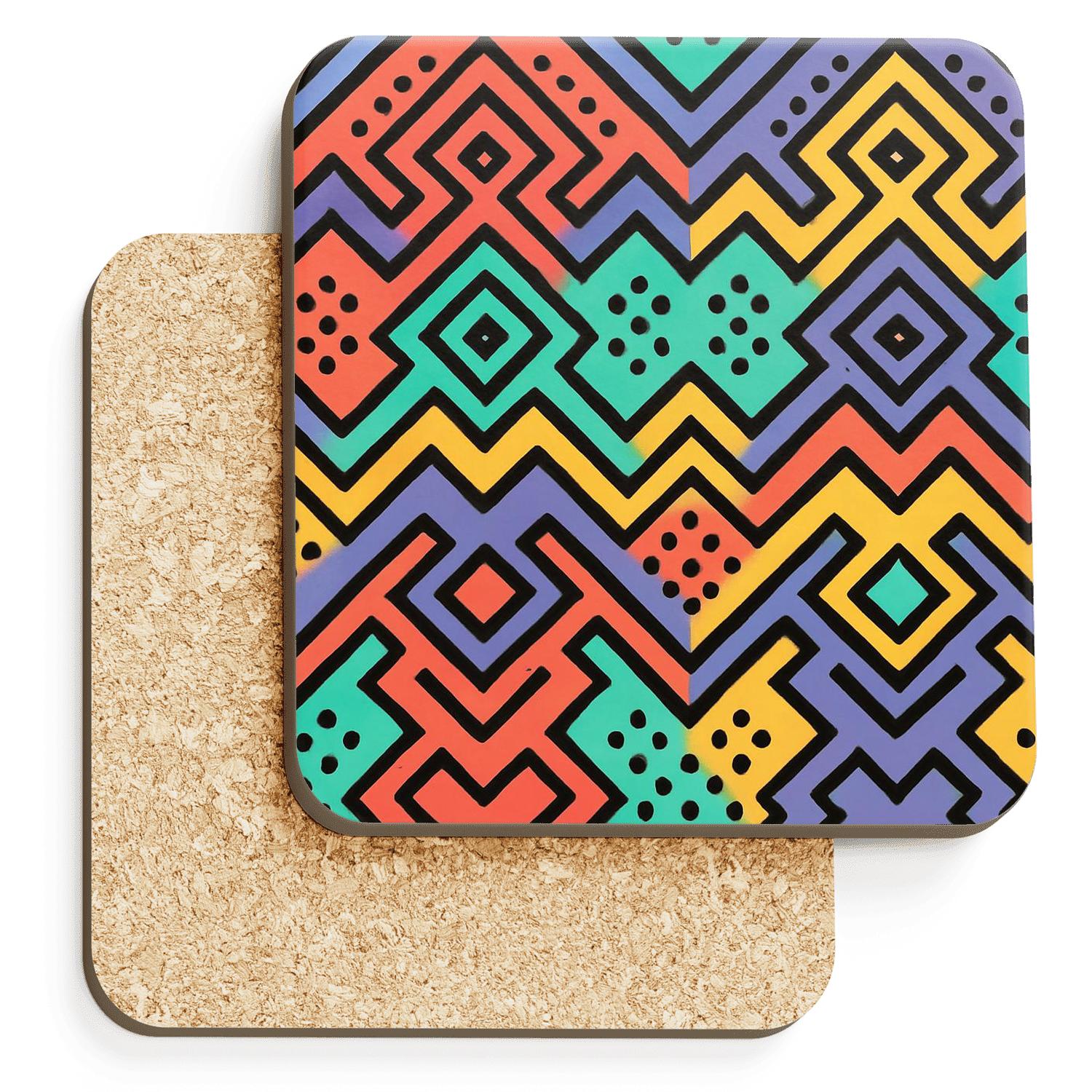 Memphis Popline Cosmic Kilim coasters for home decor