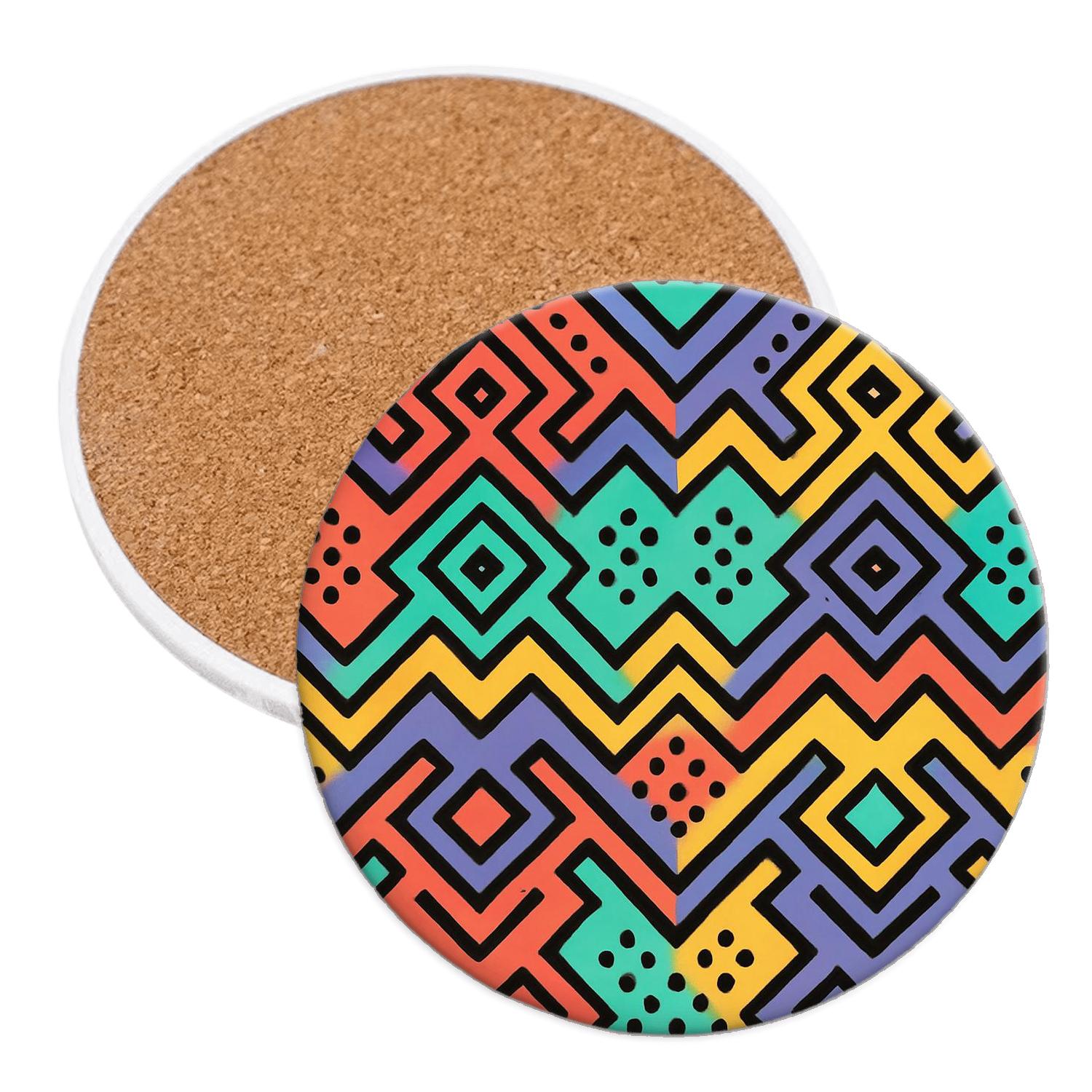 Memphis Popline Cosmic Kilim stone coaster collections