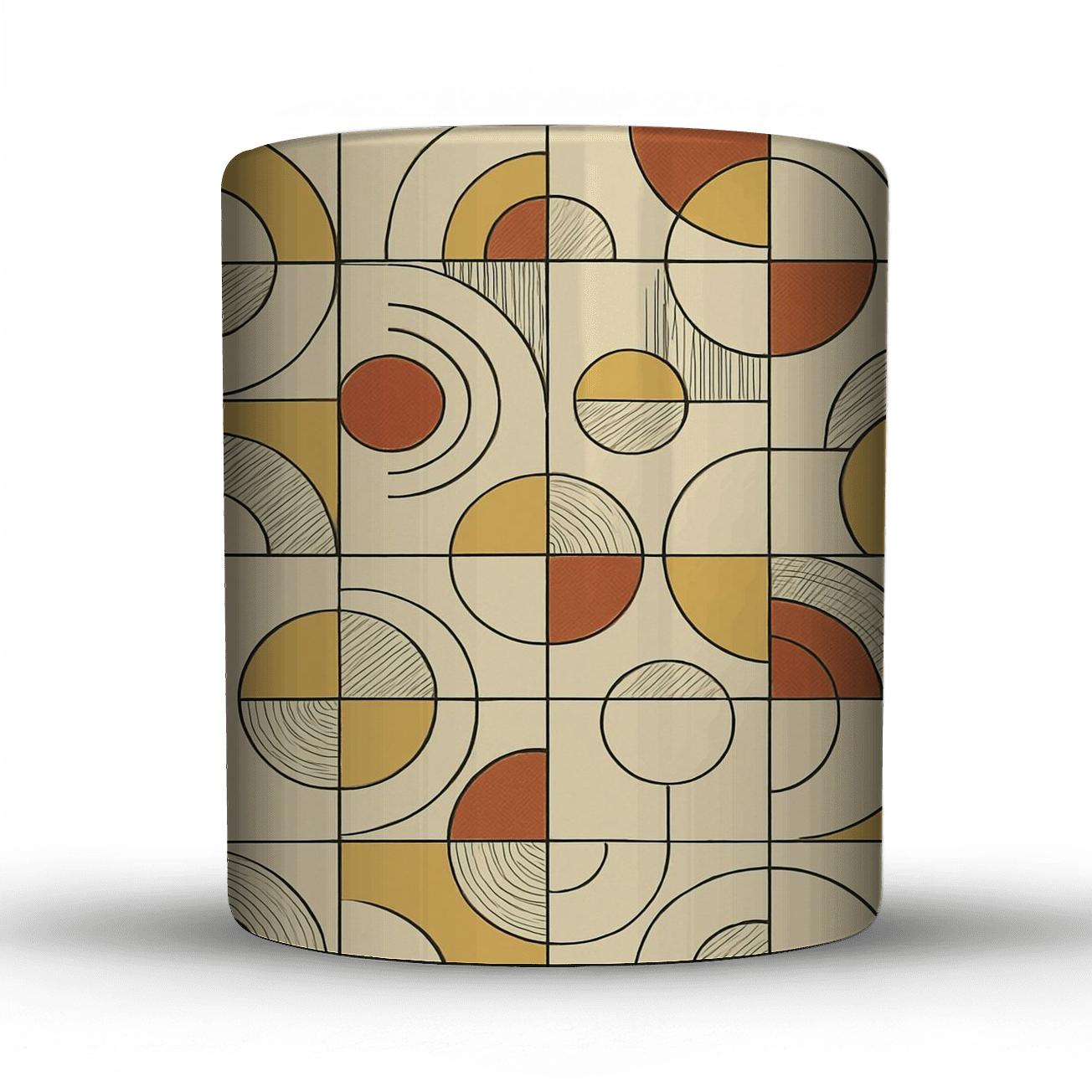 Bauhaus Eclipse Geometrics decorative mug sets