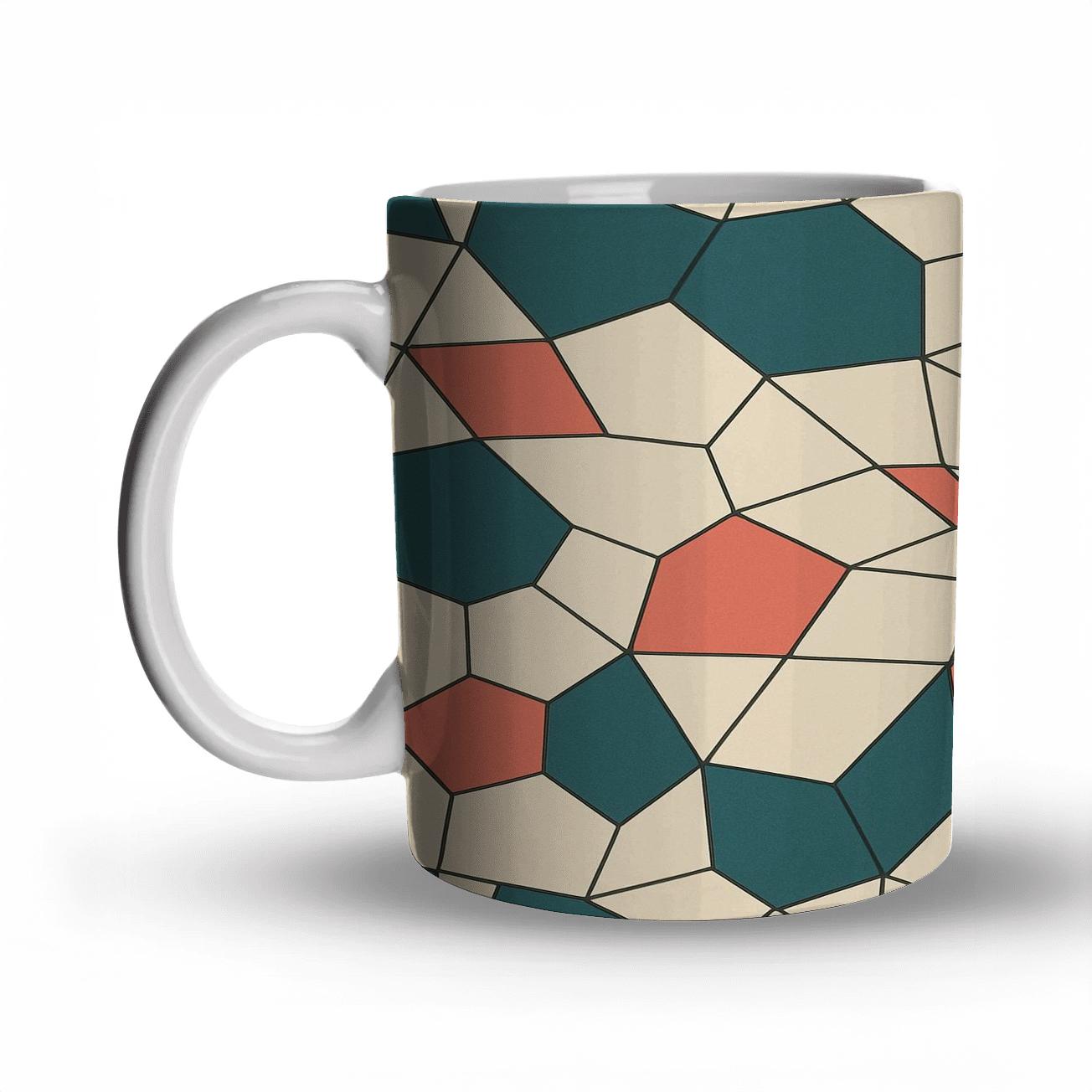 Girih Quasicrystal Star Weave insulated thermal mugs