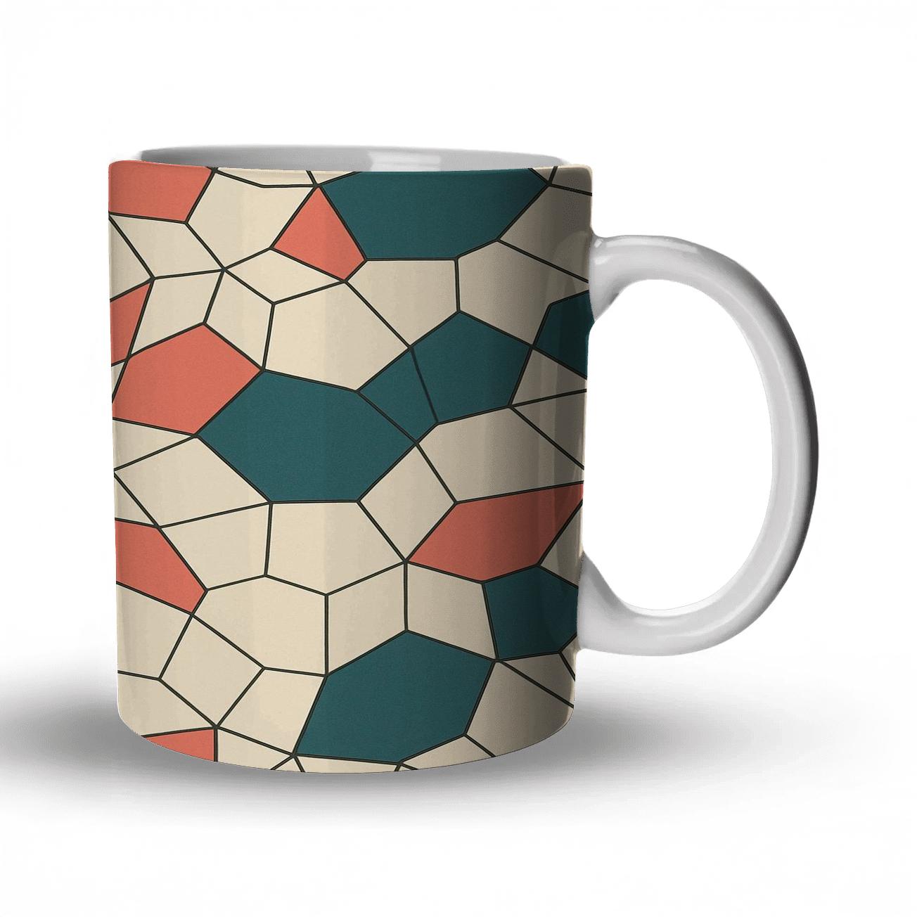 Girih Quasicrystal Star Weave insulated thermal mugs