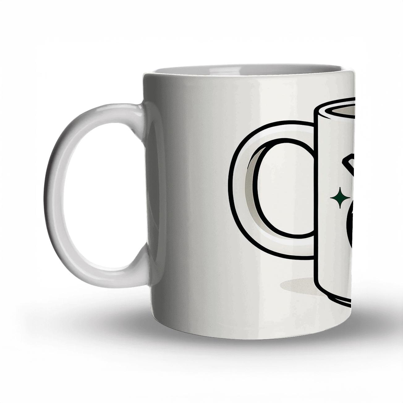 Op Art Go Team Soccer Pentagons premium drinkware mugs