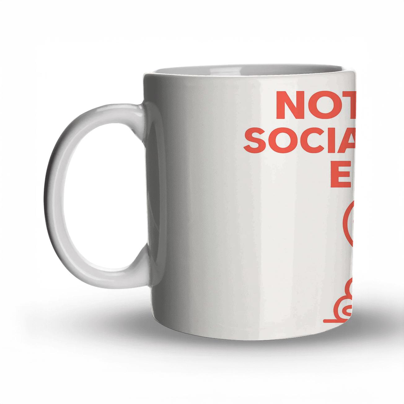 Social Battery Empty Lunar Mode travel mugs with handles