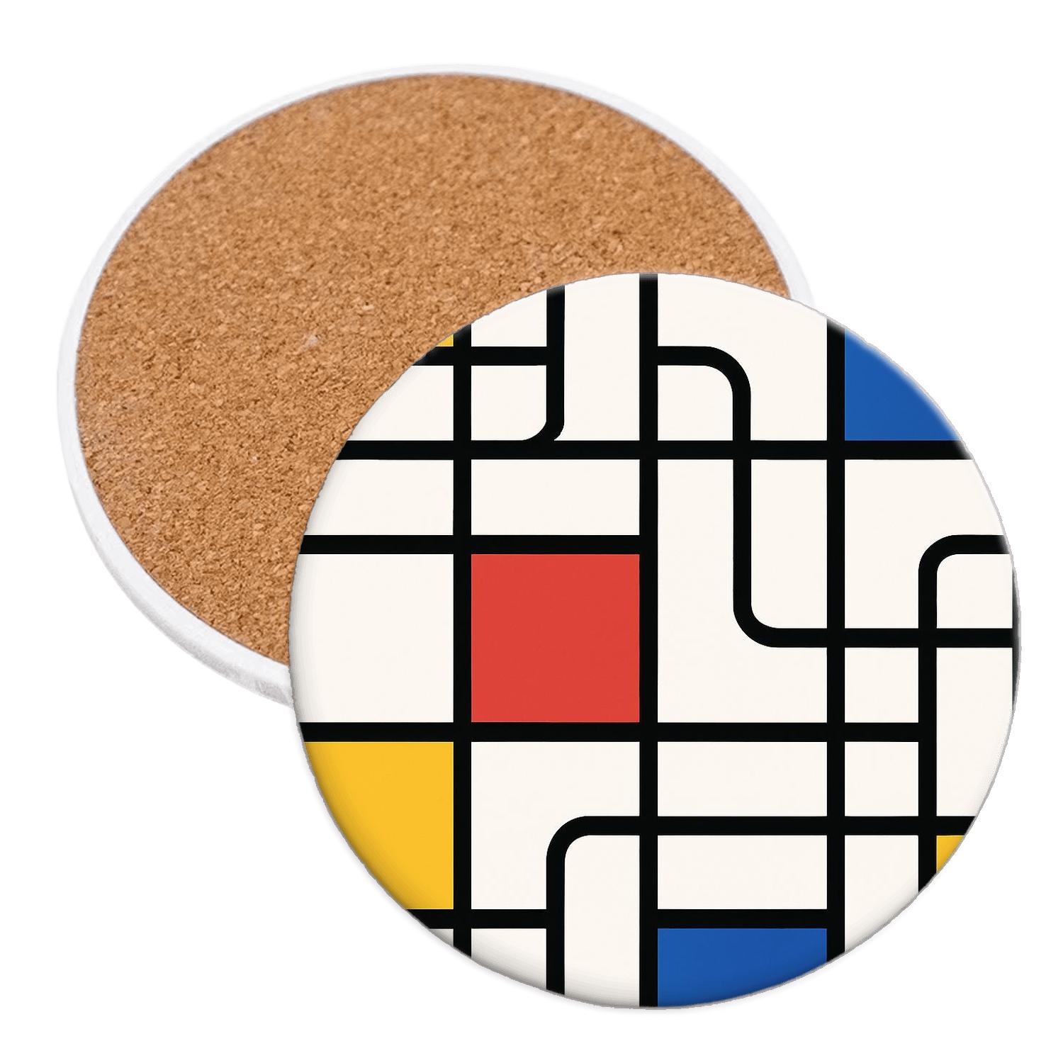 Neo De Stijl Metro Weave absorbent drink coasters