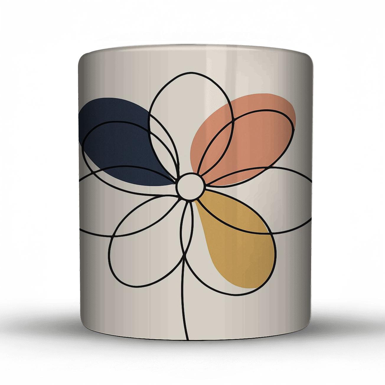 Orbit Bloom Linework premium drinkware mugs