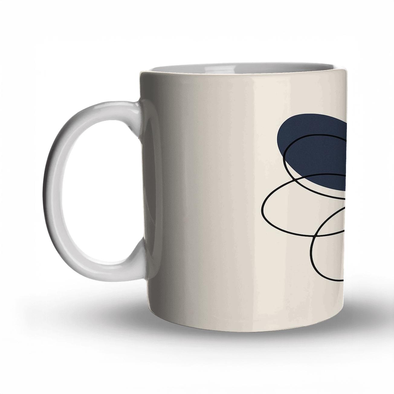 Orbit Bloom Linework premium drinkware mugs