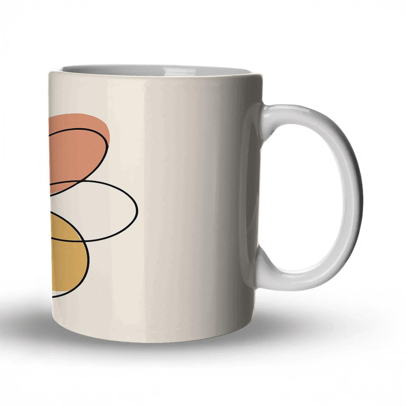 Orbit Bloom Linework premium drinkware mugs
