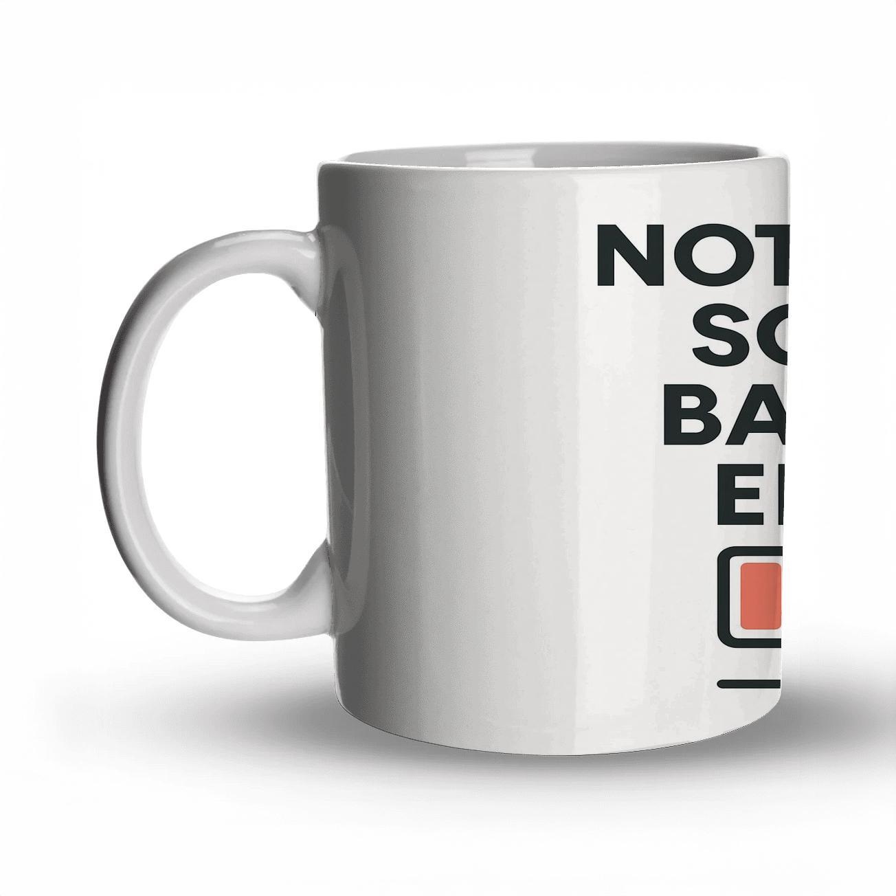 Loading Social Battery One Percent custom printed mugs
