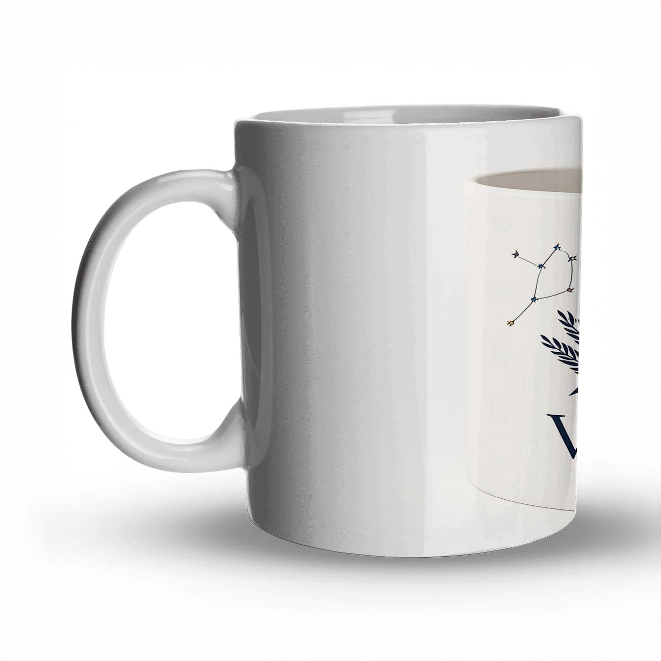 Virgo Wheat Maiden Star Chart Mug Line Art gift mugs for occasions