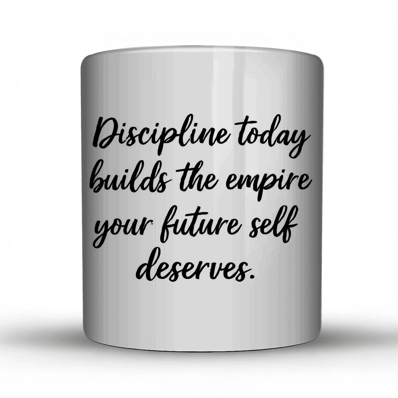 Discipline Builds Empires personalized mugs