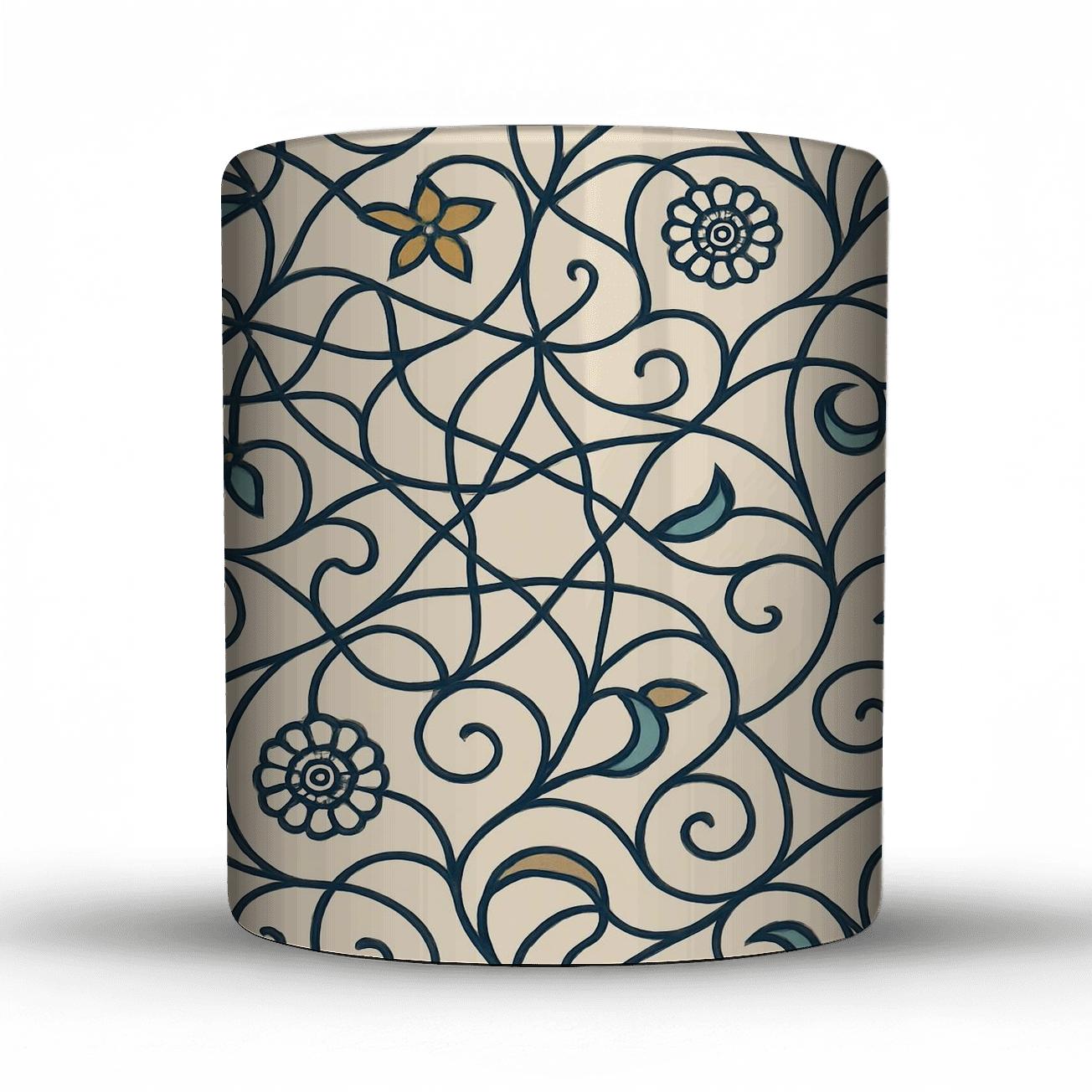 Vienna Secession Starvine Ornament personalized mugs