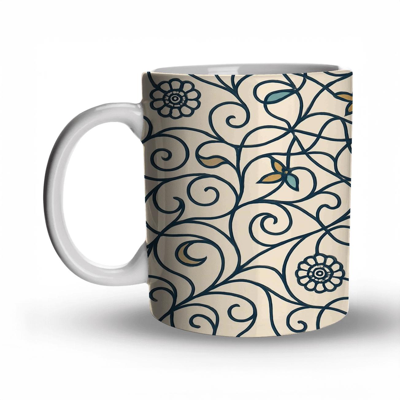 Vienna Secession Starvine Ornament personalized mugs