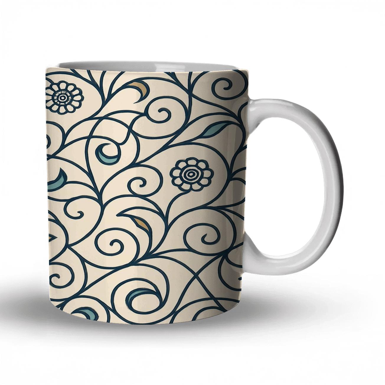 Vienna Secession Starvine Ornament personalized mugs