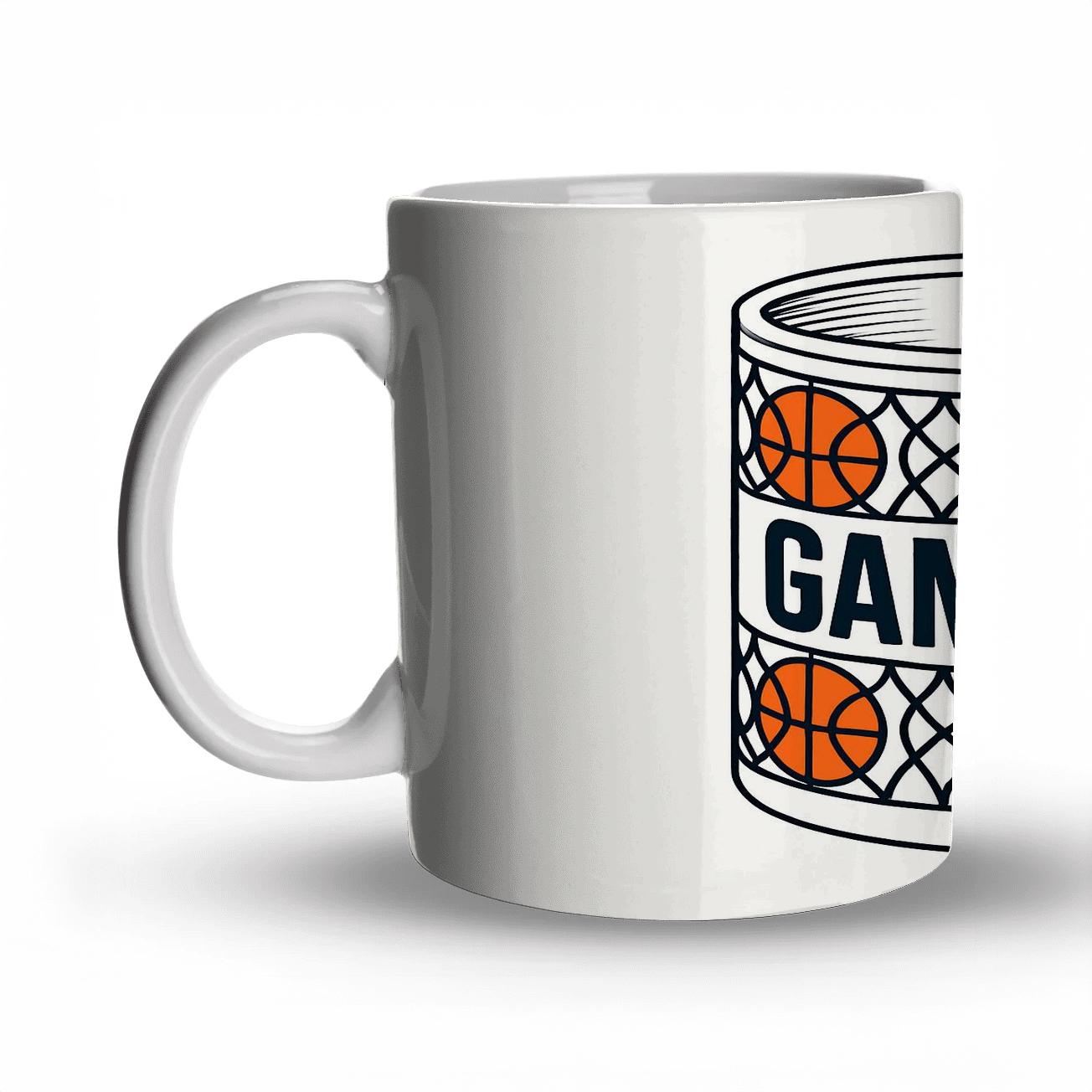 Court Rhythm Game Day Basketball Netline travel mugs with handles