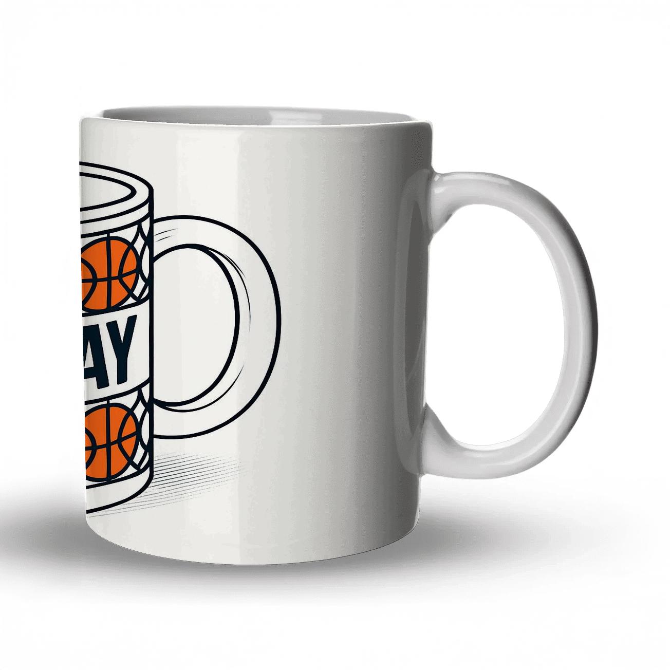Court Rhythm Game Day Basketball Netline travel mugs with handles