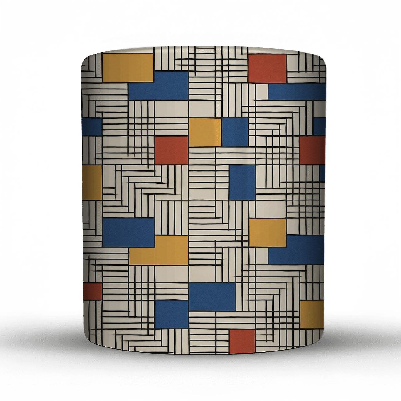 Bauhaus Weaving Grid Interference decorative mug sets