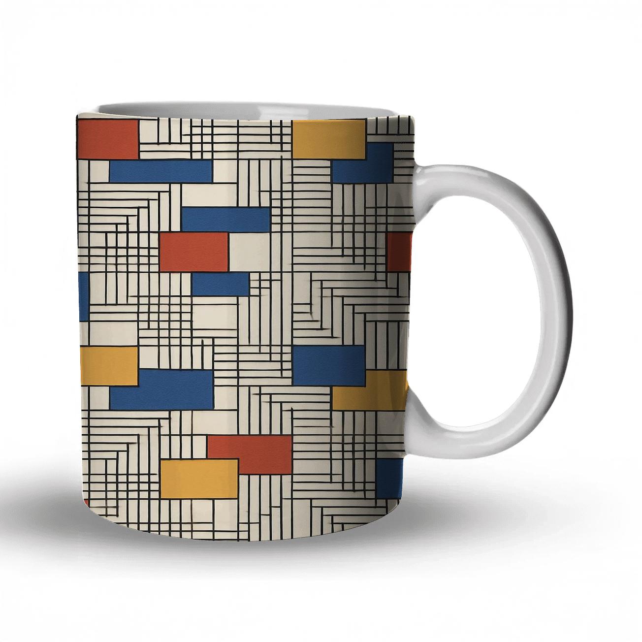 Bauhaus Weaving Grid Interference decorative mug sets