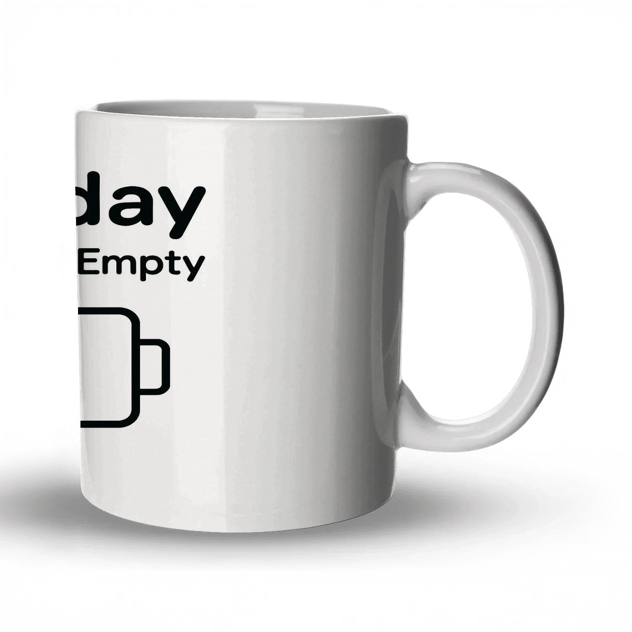 Social Battery Empty Lunar Mode travel mugs with handles