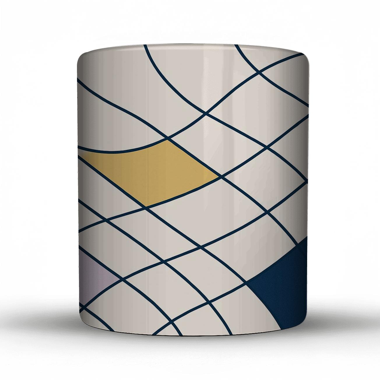 Geometric Tidal Current premium drinkware mugs
