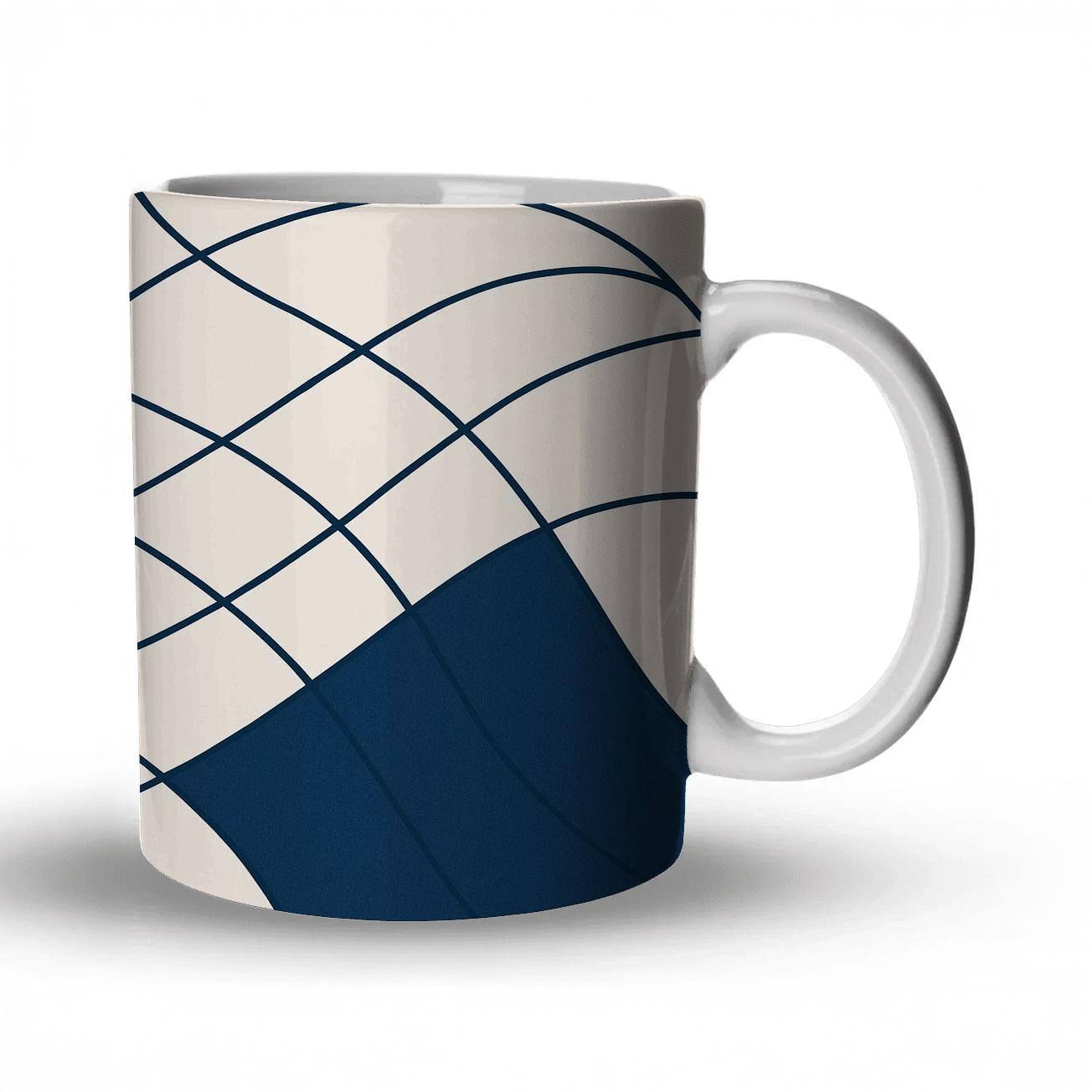 Geometric Tidal Current premium drinkware mugs