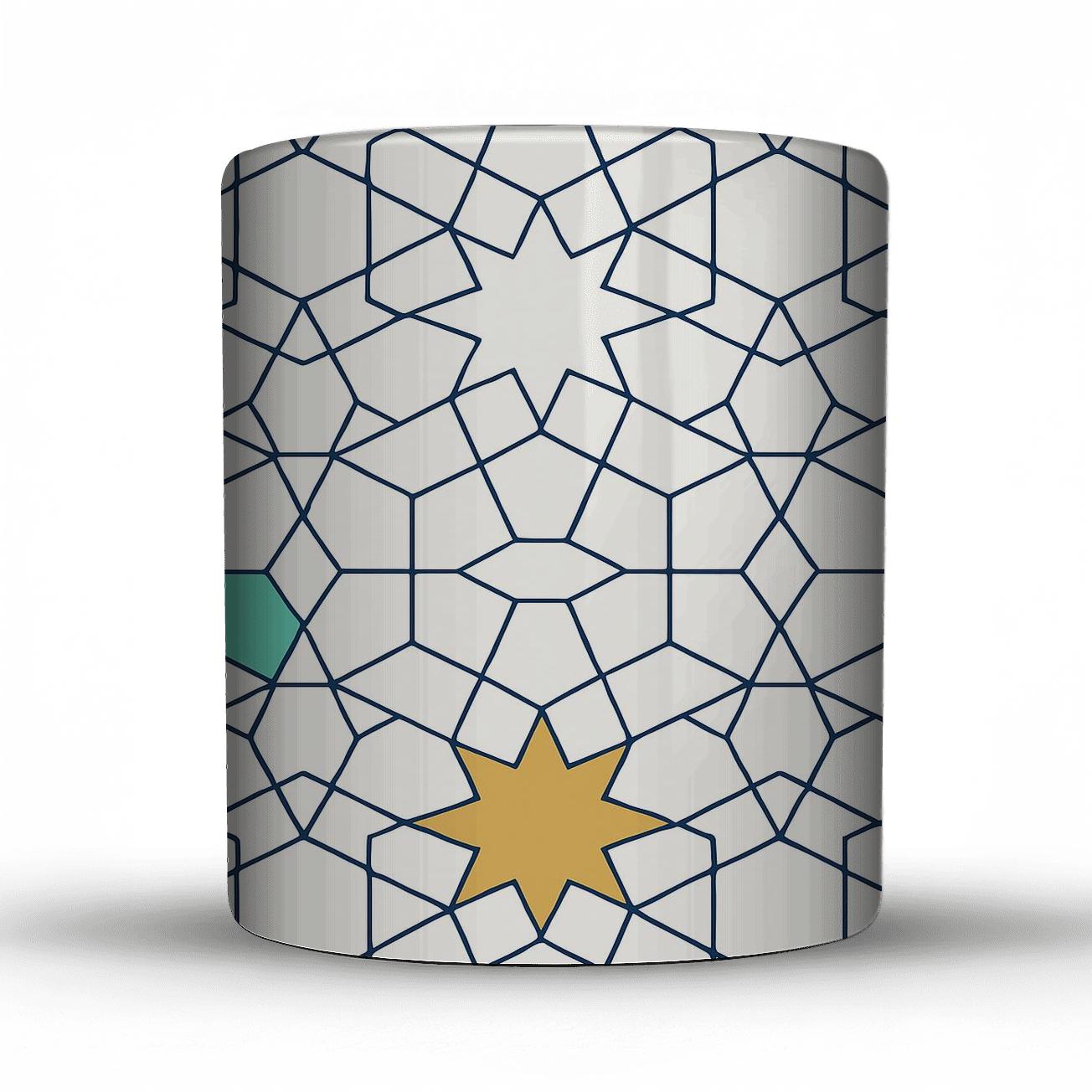 Girih Quasicrystal Star Lattice Minimal insulated thermal mugs