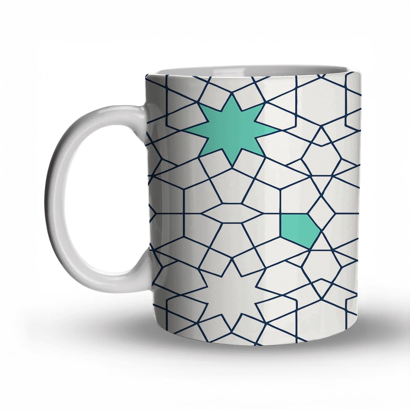 Girih Quasicrystal Star Lattice Minimal insulated thermal mugs