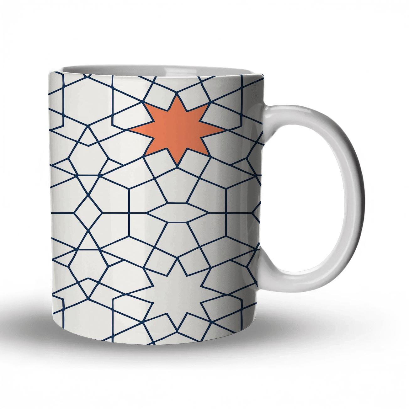Girih Quasicrystal Star Lattice Minimal insulated thermal mugs
