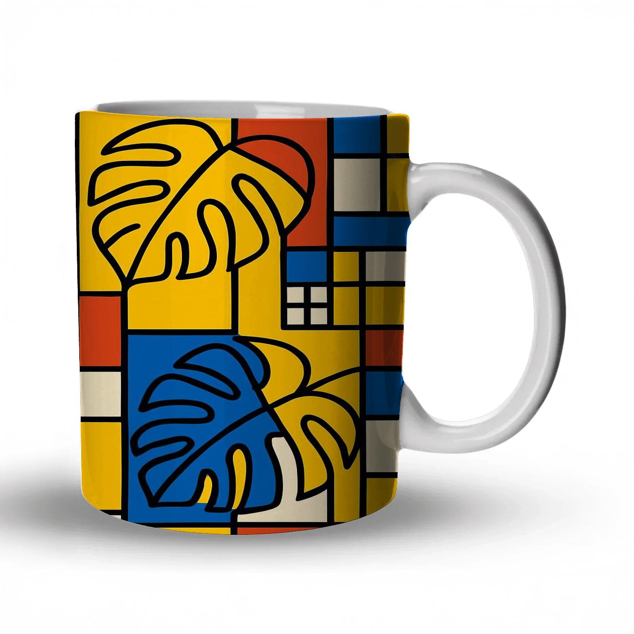 De Stijl Metro Botanicals travel mugs with handles