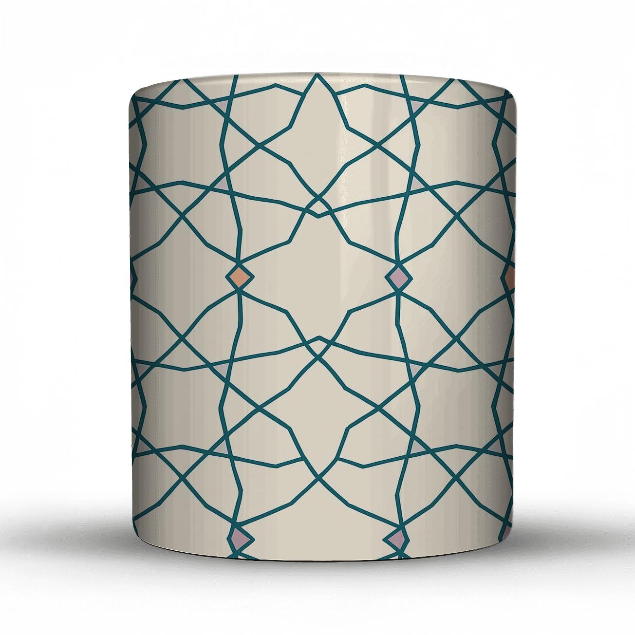 Girih Decagon Star Lattice Modernist decorative mug sets