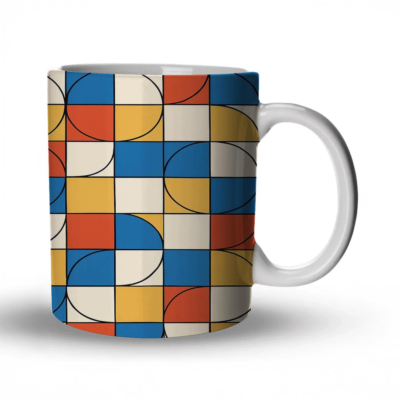 Bauhaus Modular Interlock Weave gift mugs for occasions