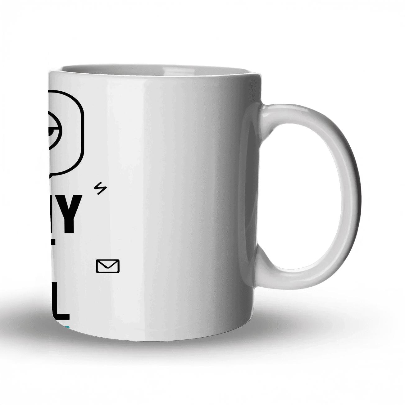 Per My Last Email Minimal Eye Roll personalized mugs