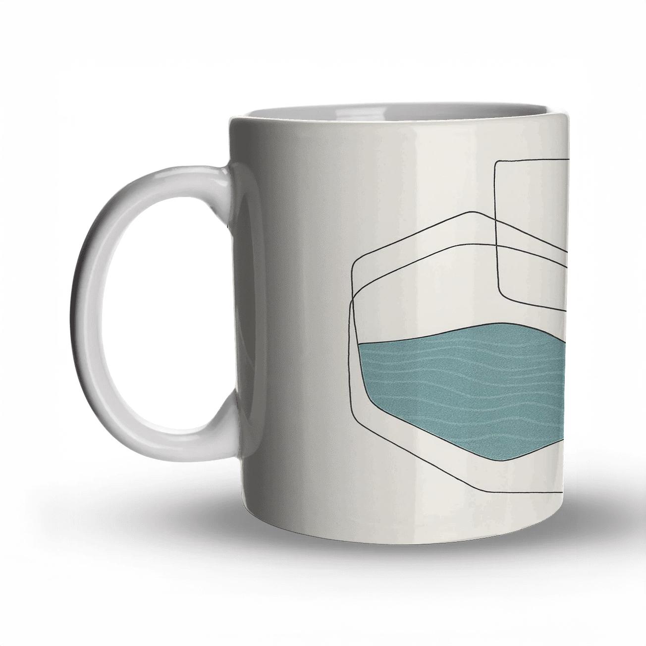 Tectonic Geometry Drift ceramic coffee mugs