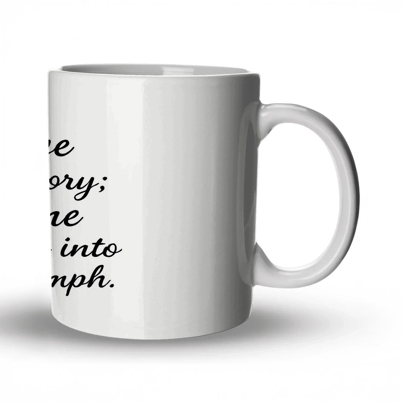 Courage Writes History Discipline Brings Triumph premium drinkware mugs