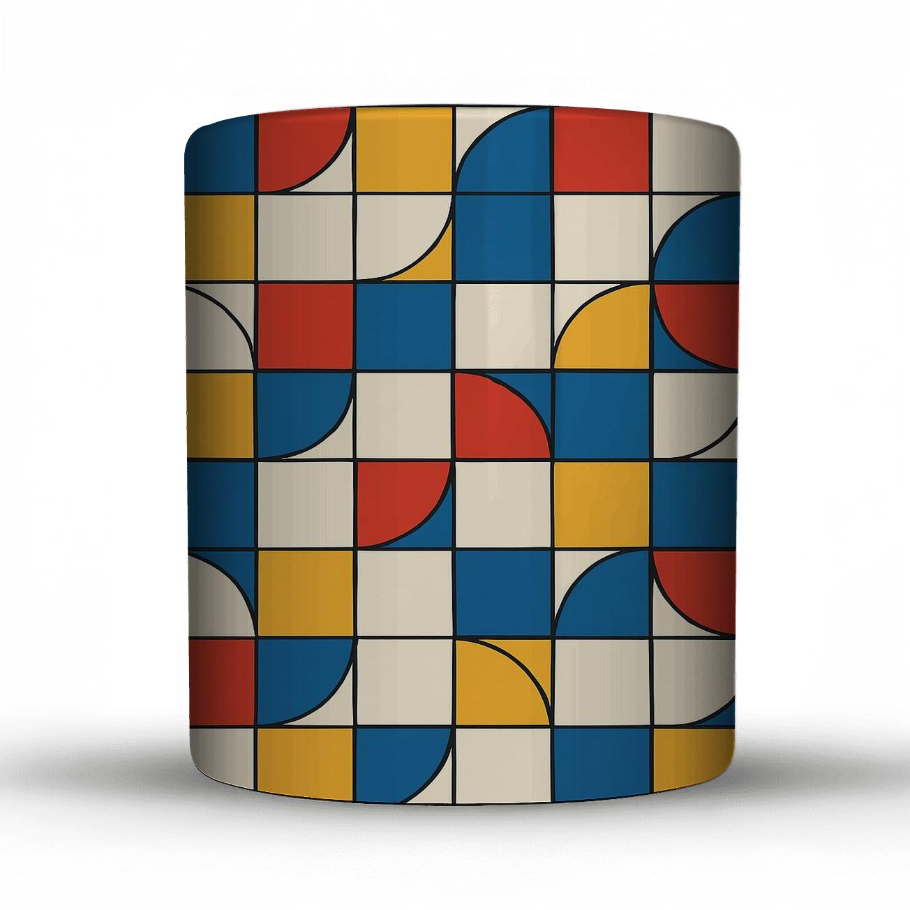 Bauhaus Weimar Modular Weave Lines ceramic coffee mugs