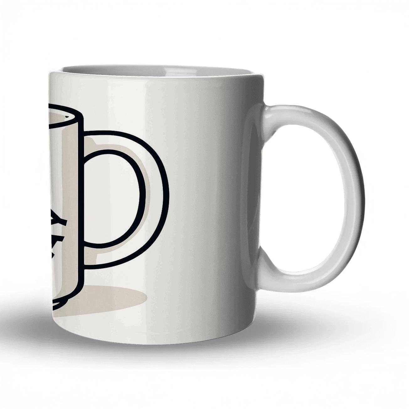 Bauhaus Basketball Game Day Mug Line Art personalized mugs