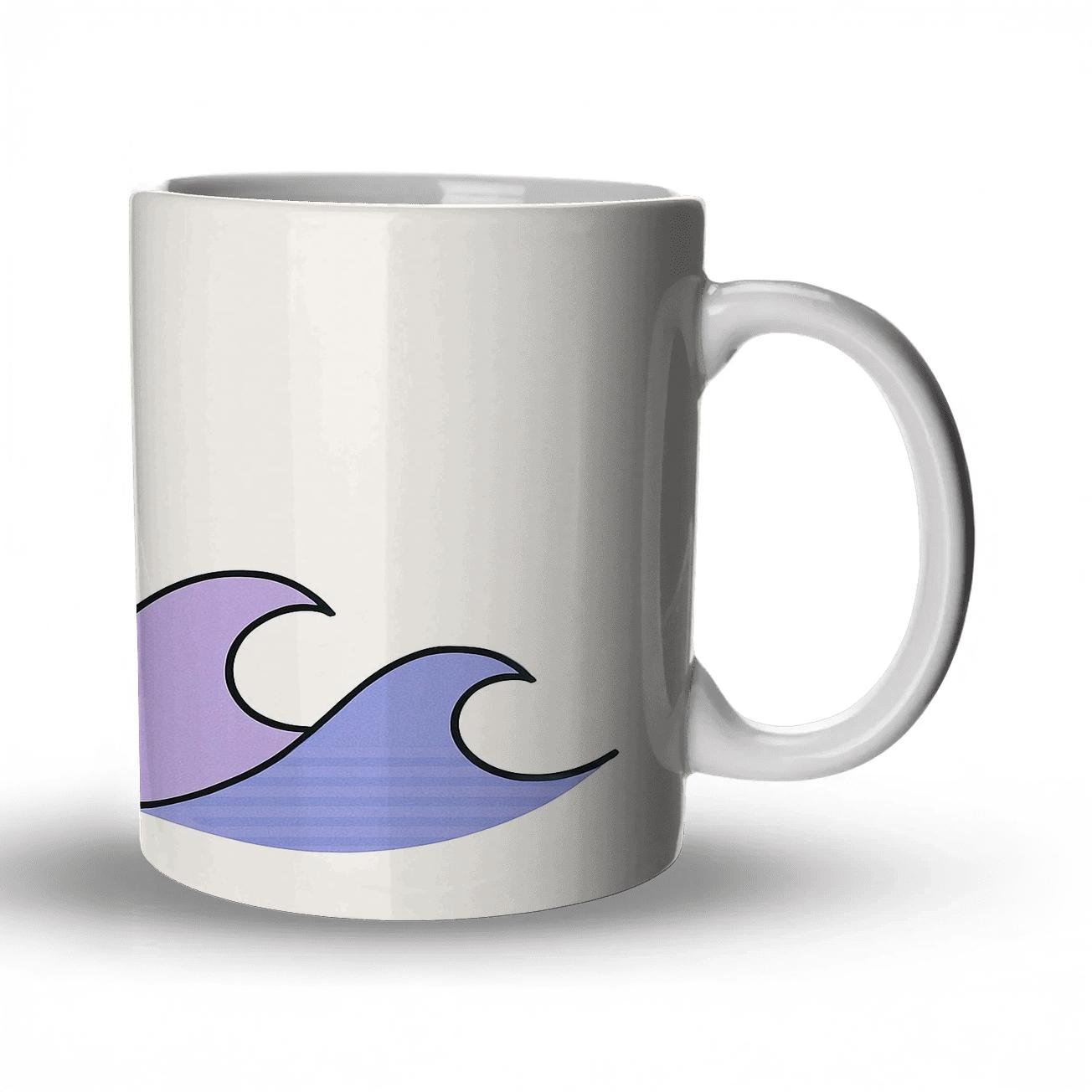 Tidal Geometry Organics travel mugs with handles