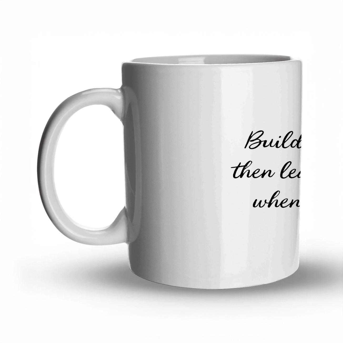 Patience Courage History Quote Print ceramic coffee mugs