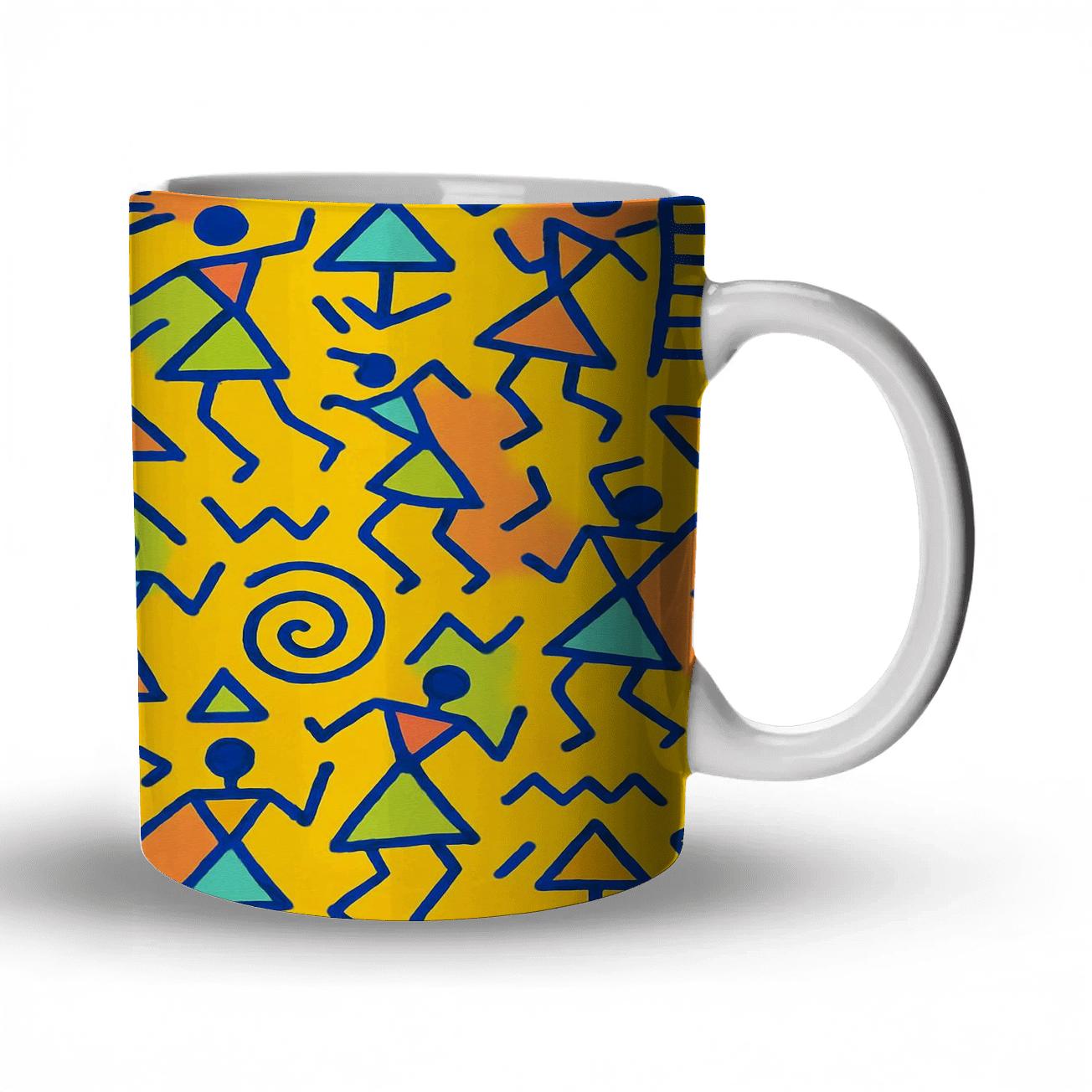 Ultramarine Warli Pop Constellation Ornament premium drinkware mugs
