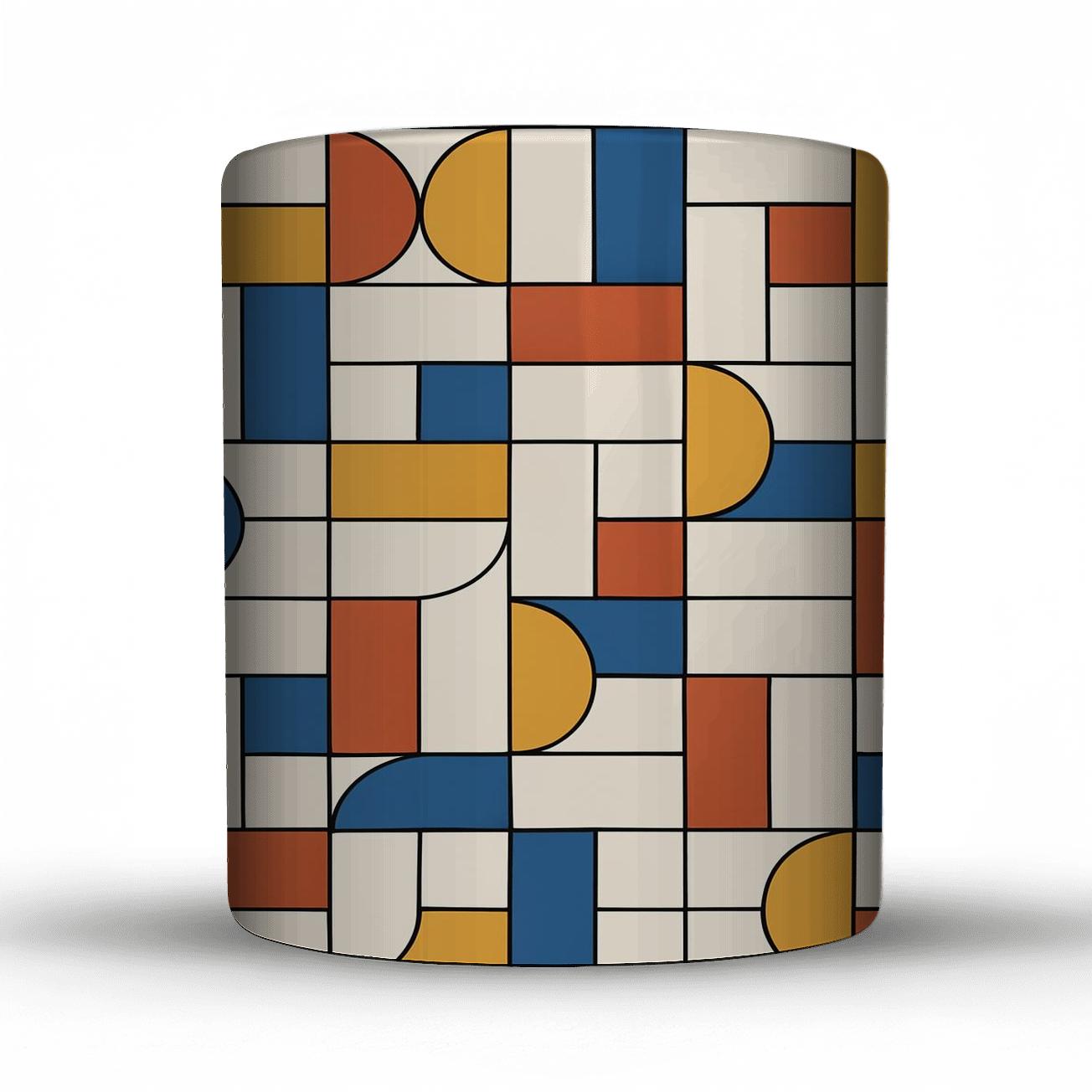 Bauhaus Weaving Grid Harmonics gift mugs for occasions