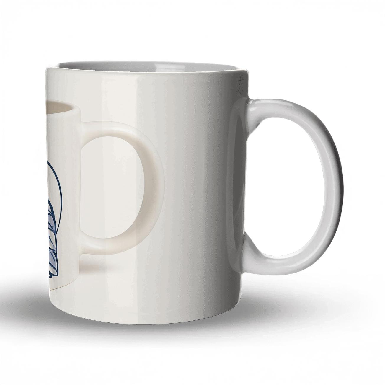 Ukiyo E Owl Botanical Medallion Wrap travel mugs with handles