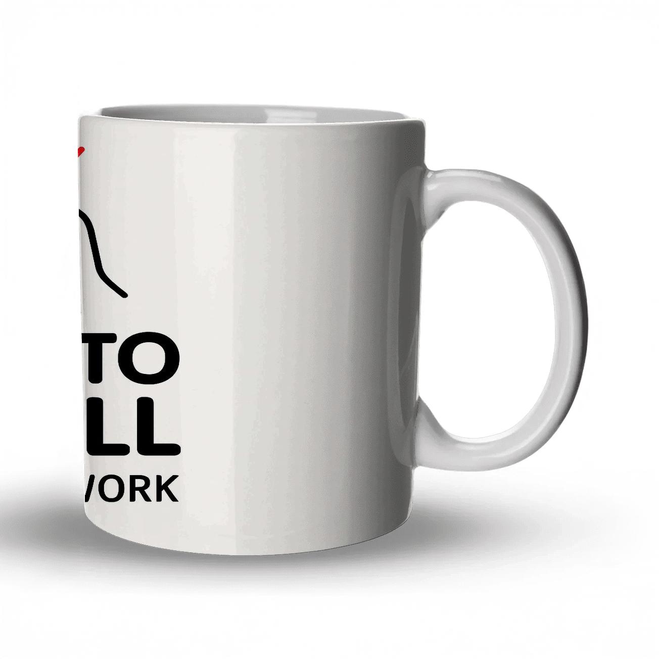 Born To Scroll Forced To Work decorative mug sets