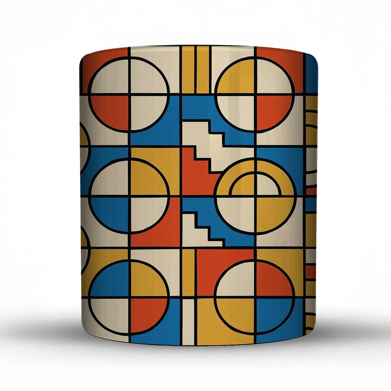 Bauhaus Constellation Weave travel mugs with handles