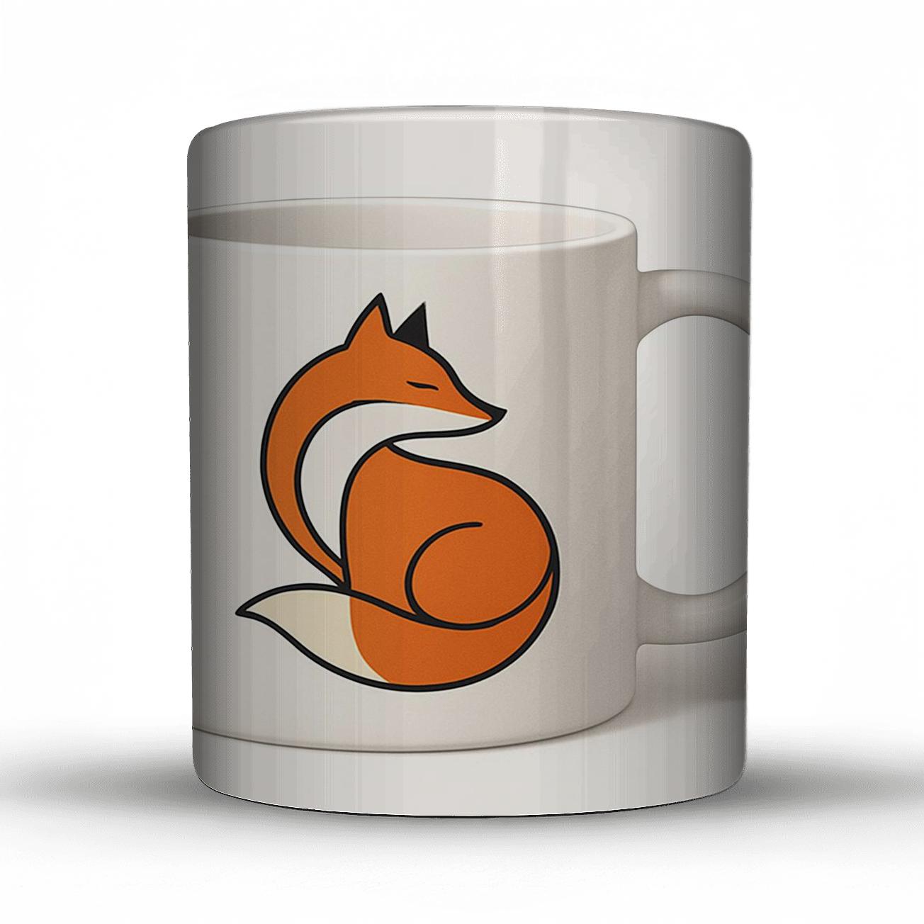 Bauhaus Fox Geometric Wrap Mug decorative mug sets