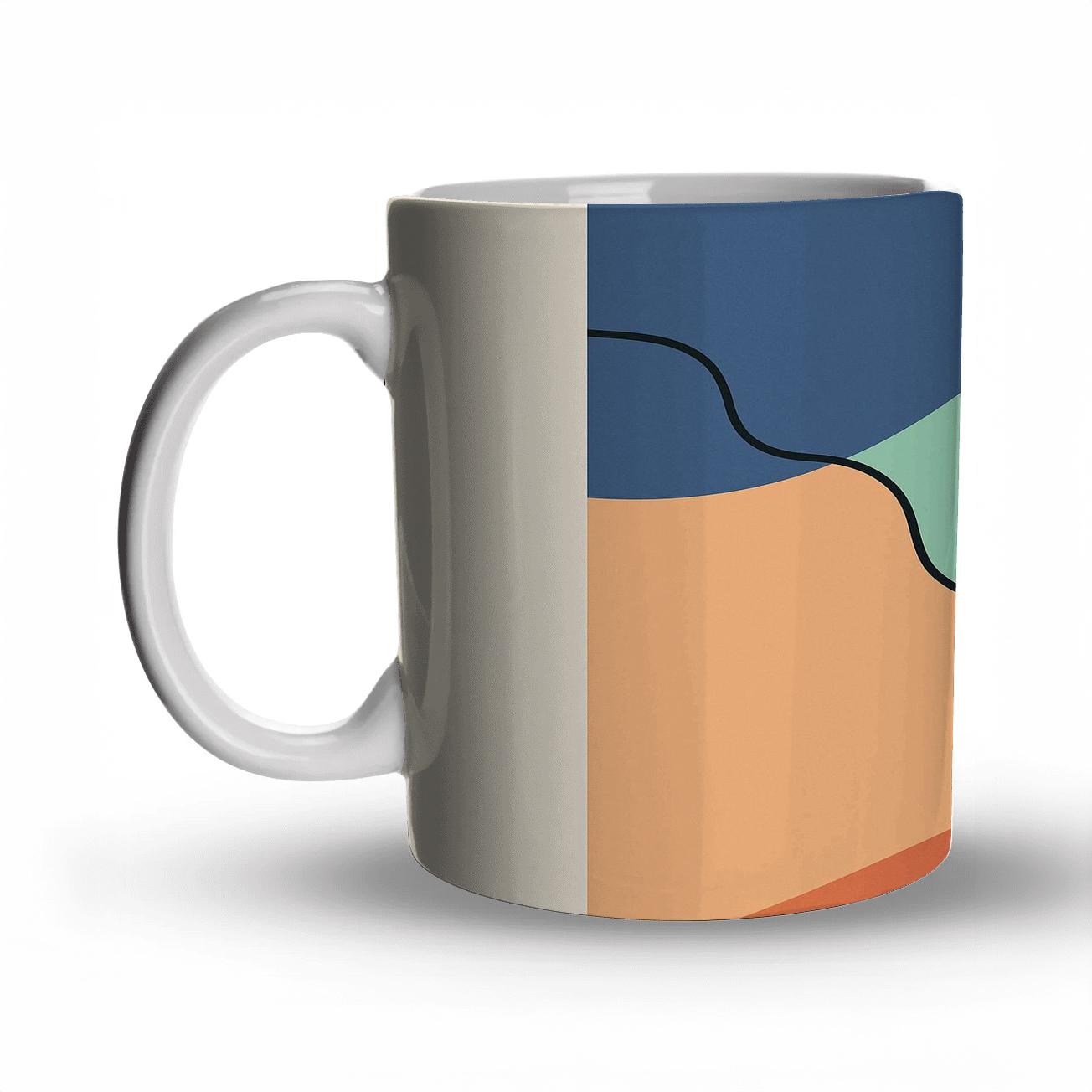 Tidal Geometry Drift travel mugs with handles