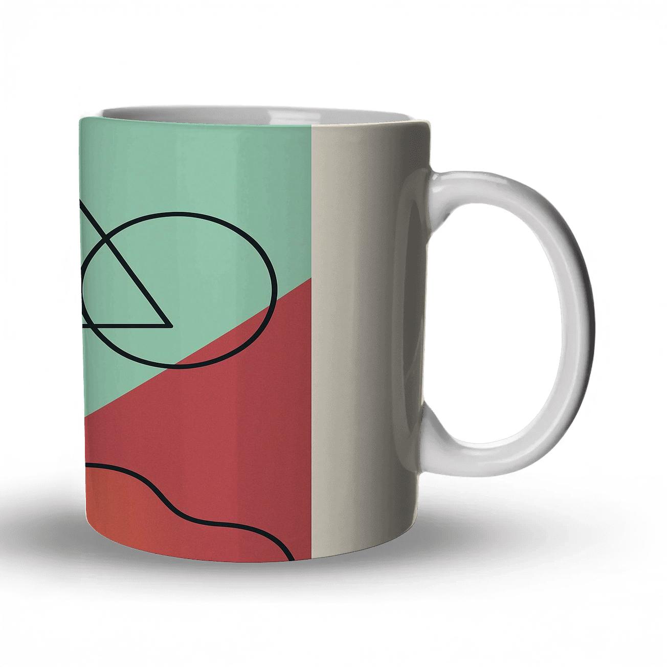 Tidal Geometry Drift travel mugs with handles